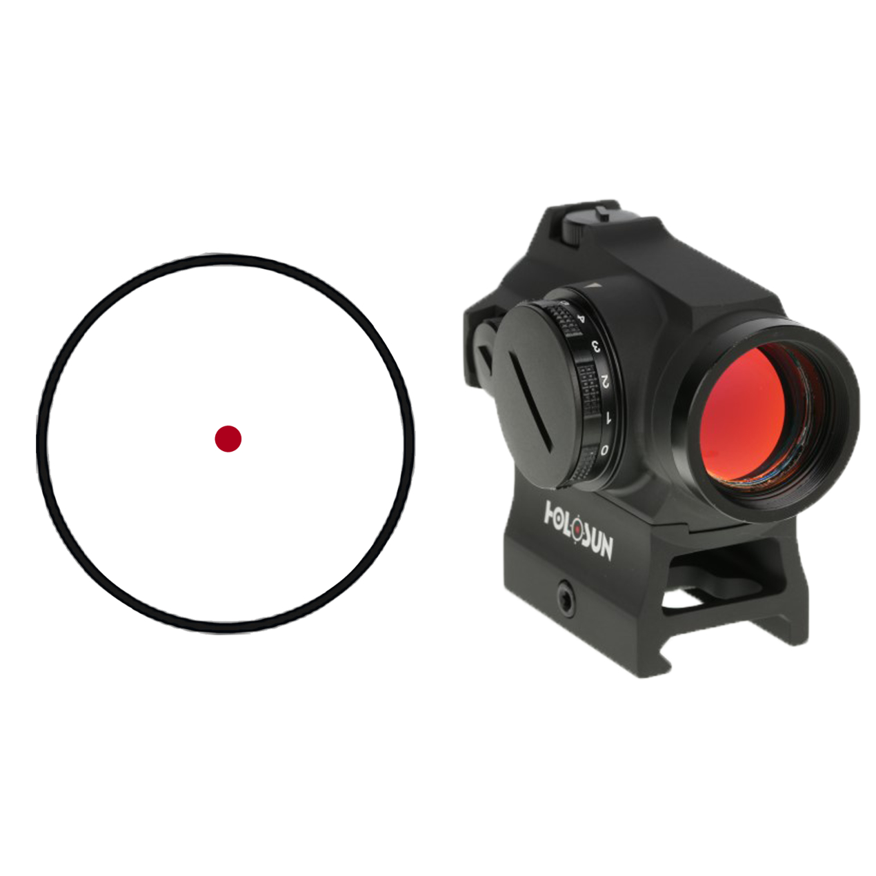 Holosun 403R 20mm 2moa Red Dot Reflex Optic HS403R w/low mount