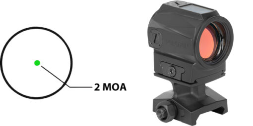 Holosun SCRS-GR-2 Green 2 MOA Solar Powered Reflex Optic W/Co-Witness Mount