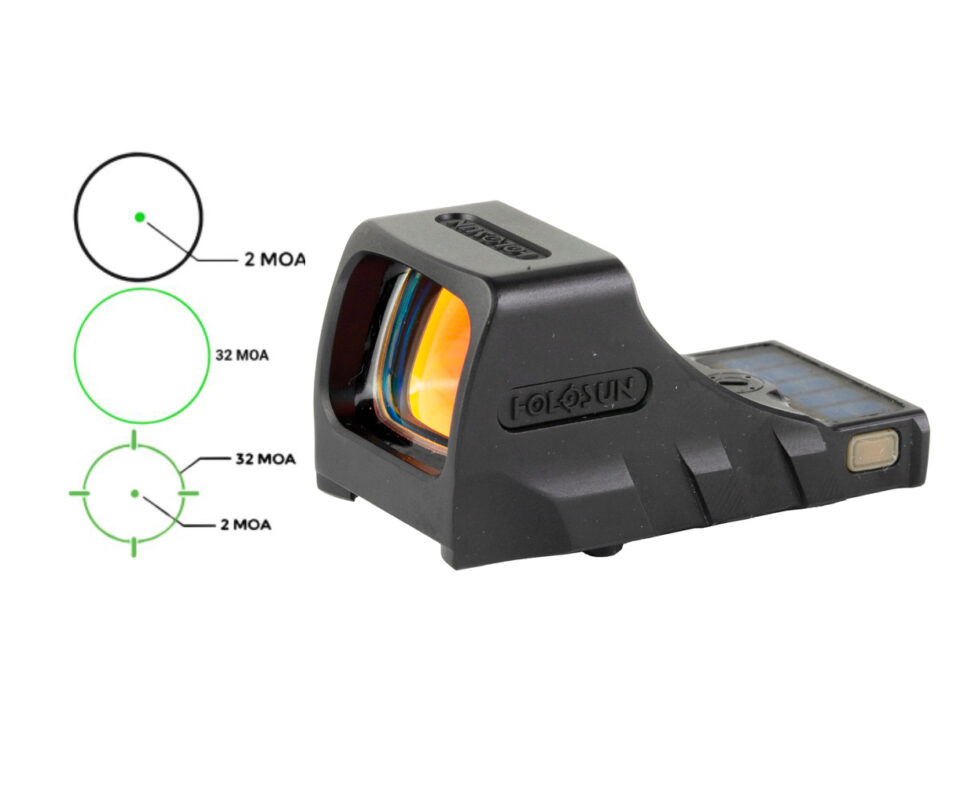 Holosun Scs-pdp-gr Green Mrs Solar Reflex Optic Sight Walther Pdp 