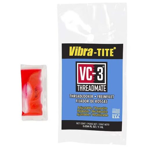 VIBRATITE Reusable Threadlocker VC3, Red High Strength Liquid 1 mL