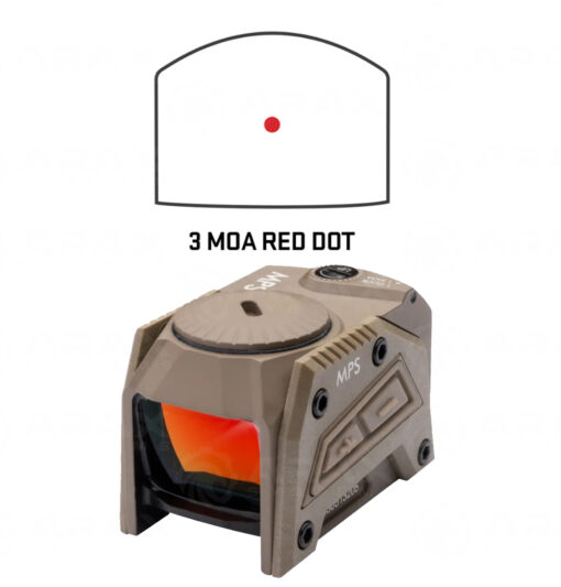 Steiner MPS FDE Red Dot 3 MOA Micro Reflex Optic 8700-MPSFDE